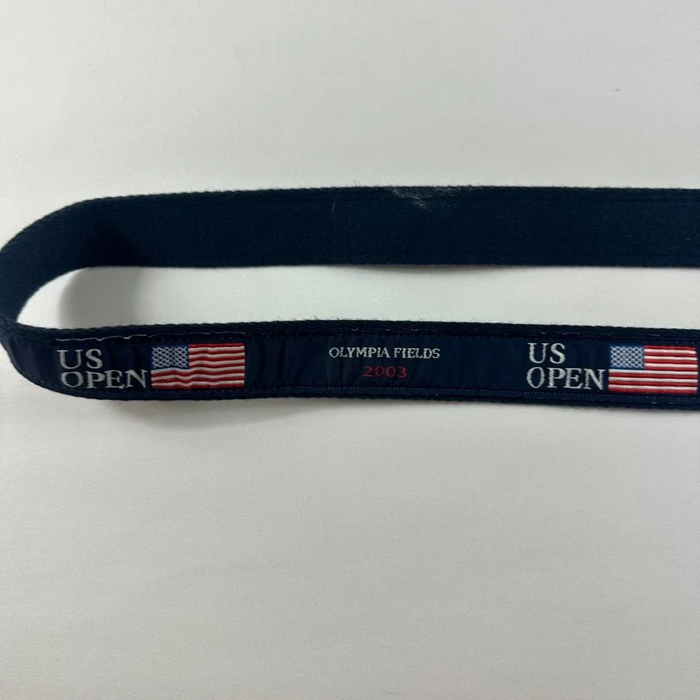 US Open Olympia Fields 2003 Golf Belt Mens Size 48/120 Leather‎ Trim